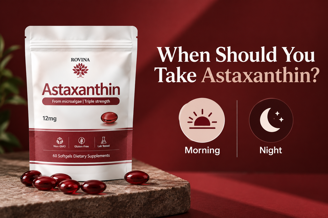 Astaxanthin supplement taken with a meal containing healthy dietary fats