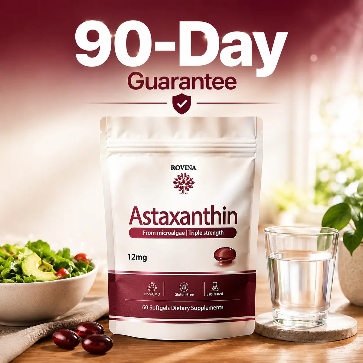 Rovina Astaxanthin 12mg Softgels